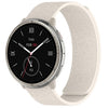 Correa magnética de silicona suave con textura de madera para Amazfit Active 2 / Active 2 Square Cloud (Starlight)