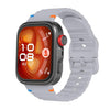 Correa de silicona con hebilla de color y textura ondulada para Huawei Watch Fit 5 / Fit 5 Pro / Fit 4 (gris claro)