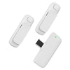 Micrófono inalámbrico M6 con 2 micrófonos y 1 receptor, con IA, reducción de ruido y transmisión en vivo (blanco)