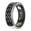 Anillo inteligente R13 tamaño 13, compatible con monitorización de frecuencia cardíaca, oxígeno en sangre, sueño y detección de movimiento (plateado)