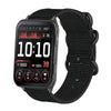 Correa de nailon con hebilla de aro para reloj Garmin Venu X1 (negra)