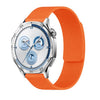 Correa de reloj de silicona magnética suave con textura de lichi de 18 mm (naranja)