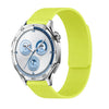 Correa de reloj de silicona magnética suave con textura de lichi de 18 mm (verde fluorescente)