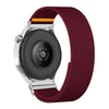 Correa de reloj de nailon elástica ajustable de un solo bucle de 18 mm (rojo vino)