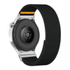 Correa de reloj de nailon elástica ajustable de un solo bucle de 18 mm (negra)