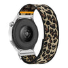 Correa de reloj de nailon elástica ajustable de un solo bucle de 18 mm (estampado de leopardo)
