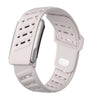 Correa de reloj deportiva de silicona transpirable con hebilla invertida para electrocardiograma WHOOP 5.0 (Starlight)