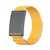 Correa de reloj para Amazfit Helio con anilla metálica de dos secciones y cierre de velcro de nailon (amarillo pálido)