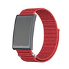 Correa de reloj Amazfit Helio con anillo metálico, dos secciones, cierre de velcro de nailon (roja)