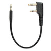 Cable adaptador para auriculares de radio JUNSUNMAY para walkie-talkies, longitud: 25 cm, interfaz: 2 pines a macho de 3,5 mm