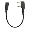 Cable adaptador para auriculares de radio JUNSUNMAY para walkie-talkies, longitud: 25 cm, interfaz: 2 pines a hembra de 3,5 mm