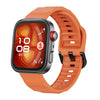 Correa de silicona con hebilla negra para Huawei Watch Fit3/Fit4/Fit4 Pro Wave (naranja)