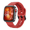Correa de silicona con hebilla negra para Huawei Watch Fit3, Fit4 y Fit4 Pro (roja)