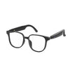 Gafas inteligentes GL08 con control táctil, micrófono integrado para llamadas y experiencia de audio de estilo abierto (negro y blanco)