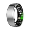 Anillo inteligente R100 tamaño 7, compatible con monitorización de frecuencia cardíaca, oxígeno en sangre, sueño y fotografía remota (plateado)
