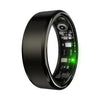 Anillo inteligente R100 tamaño 12, compatible con monitorización de frecuencia cardíaca, oxígeno en sangre, sueño y fotografía remota (negro)