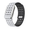 Correa de reloj magnética de silicona transpirable para electrocardiograma WHOOP 5.0 (gris claro y negro)