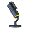 Micrófono de escritorio SU9 RGB Light USB-C/Tipo-C con reducción de ruido y red antisalpicaduras