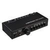 B081 Selector de señal de audio de 6 entradas y 3 salidas, conmutador multicanal, totalmente balanceado, controlador de volumen de altavoz activo frontal pasivo, selector RCA