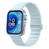 Correa magnética de silicona Wave para Huawei Watch Fit 5 / Fit 5 Pro / Fit 4 (azul isla)