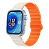Correa magnética de silicona Wave para Huawei Watch Fit 5 / Fit 5 Pro / Fit 4 (naranja estrellado)
