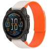 Correa de silicona magnética de liberación rápida para reloj Garmin de 22 mm con rayas verticales (naranja estrellado)