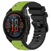 Correa de reloj Garmin de 26 mm, de silicona, híbrida, de cuero y nailon, de liberación rápida (nailon lima y silicona)