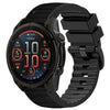 Correa de reloj Garmin de 22 mm, de silicona, híbrida, de cuero y nailon, de liberación rápida (nailon negro y silicona)