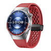Correa de silicona negra con cierre magnético plegable para Huawei Watch GT 6 Pro (roja)