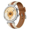 Correa de cuero bicolor con costuras de 18 mm para Huawei Watch GT 6 de 41 mm (marrón silla de montar).