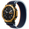 Correa de nailon con cierre de velcro para Amazfit T-Rex 3 Pro de 48 mm, color azul marino