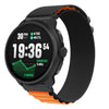 Correa de nailon para reloj Suunto Race 2 Alpine Loop (negro y naranja)