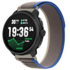 Correa de reloj de nailon con cierre de velcro para Suunto Race 2 Wild Path Loop (azul grisáceo)
