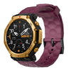 Correa de silicona con textura de fútbol para Amazfit T-Rex 3 Pro de 48 mm (rojo vino)