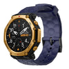 Correa de silicona con textura de fútbol para Amazfit T-Rex 3 Pro de 48 mm (azul marino)