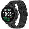 Correa de silicona transpirable con textura de sarga para Suunto Race 2 (negra)