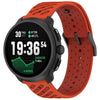 Correa de silicona transpirable con textura de sarga para Suunto Race 2 (naranja amanecer)