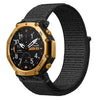 Correa de nailon con cierre de velcro para Amazfit T-Rex 3 Pro de 48 mm (negra)