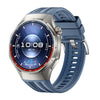 Correa de silicona híbrida de nailon trenzado con hebilla de liberación rápida para Huawei Watch GT 6 Pro (azul oscuro)