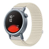 Correa de reloj For Nothing CMF Watch 3 Pro de nailon tejido con cierre de velcro e interfaz metálica (Starlight)