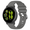 Correa de silicona con hebilla plateada brillante para Garmin Venu 4 de 41 mm (gris oscuro)
