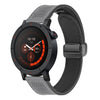 Correa de silicona y cuero con hebilla magnética plegable For Nothing CMF Watch 3 Pro (gris)
