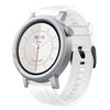 Correa de silicona sólida con hebilla negra para reloj CMF Watch 3 Pro (Blanco)
