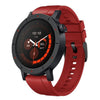 Correa de silicona sólida con hebilla negra para reloj CMF Watch 3 Pro (rojo oscuro)