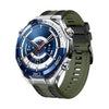 Correa de silicona bicolor para Huawei Watch Ultimate 2 (verde militar y negro)