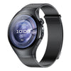 Correa de acero inoxidable magnética milanesa con interfaz sin costuras para Huawei Watch 5 de 46 mm (negro)