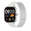 Correa de silicona magnética suave con textura de lichi para Redmi Watch 6 / Watch 5 / Watch 4 (Blanco)