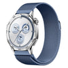 Correa de reloj de acero inoxidable magnética milanesa de 18 mm con cierre a presión (azul topacio)
