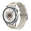 Correa de reloj de silicona con agujeros de color sólido y hebilla de escalera de 18 mm (Starlight)