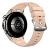 Correa de reloj de silicona con textura entrelazada en forma de corazón y botón de presión de 20 mm (rosa)